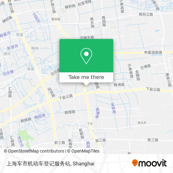 上海车市机动车登记服务站 map