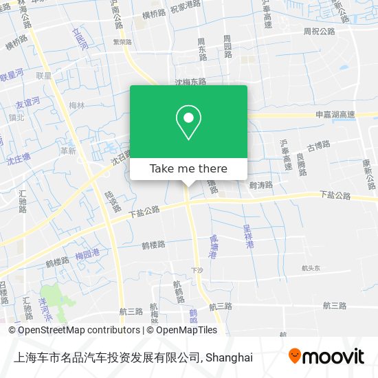 上海车市名品汽车投资发展有限公司 map