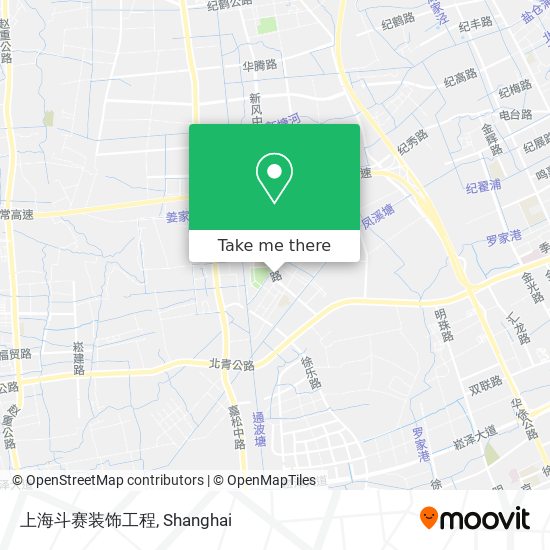 上海斗赛装饰工程 map