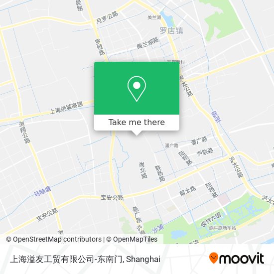 上海溢友工贸有限公司-东南门 map