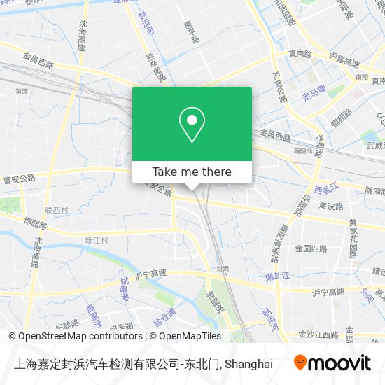 上海嘉定封浜汽车检测有限公司-东北门 map