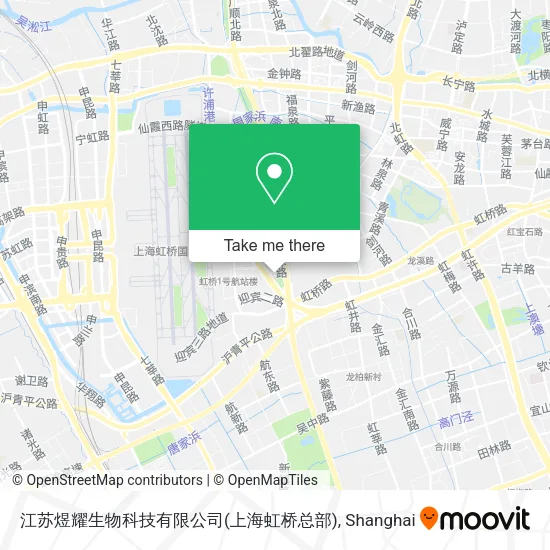 江苏煜耀生物科技有限公司(上海虹桥总部) map