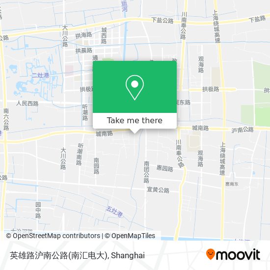 英雄路沪南公路(南汇电大) map