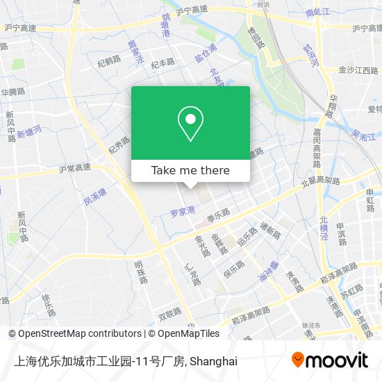上海优乐加城市工业园-11号厂房 map