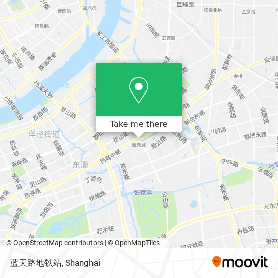 蓝天路地铁站 map