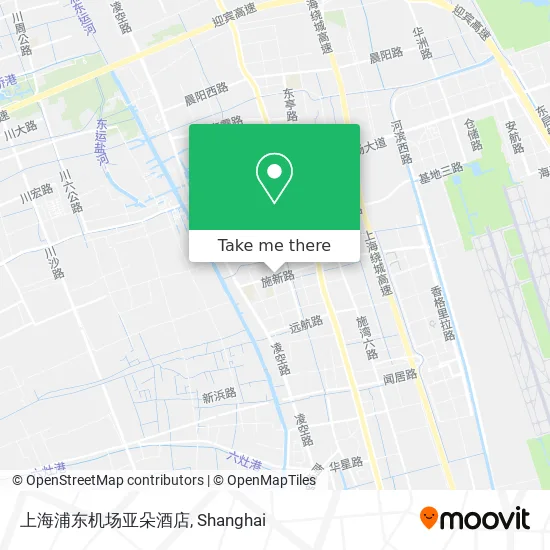 上海浦东机场亚朵酒店 map