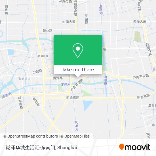 崧泽华城生活汇-东南门 map