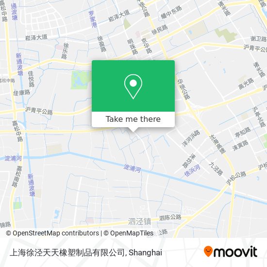 上海徐泾天天橡塑制品有限公司 map