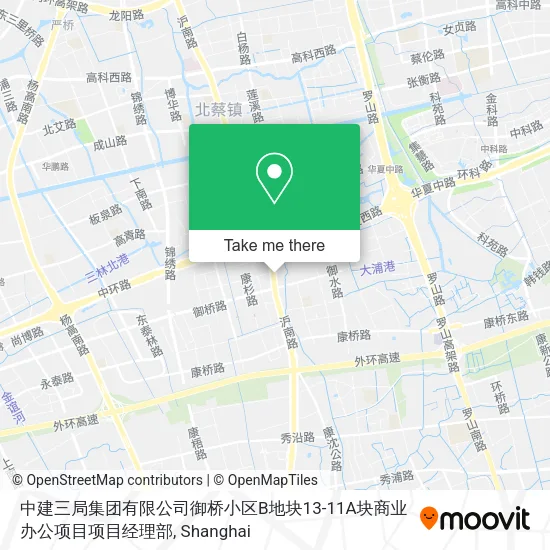 中建三局集团有限公司御桥小区B地块13-11A块商业办公项目项目经理部 map