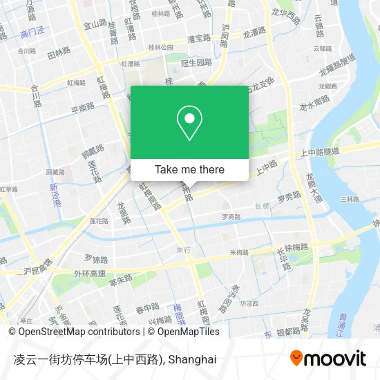 凌云一街坊停车场(上中西路) map