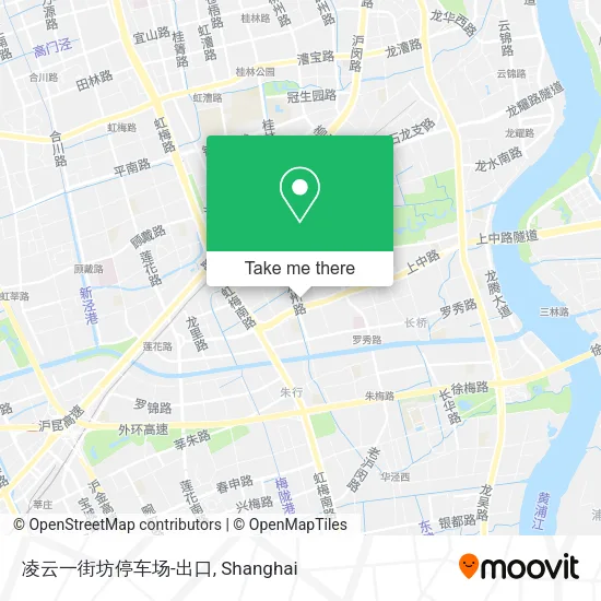 凌云一街坊停车场-出口 map