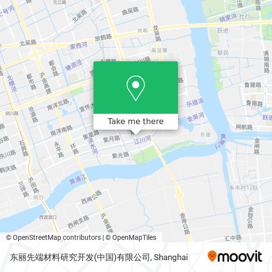 东丽先端材料研究开发(中国)有限公司 map