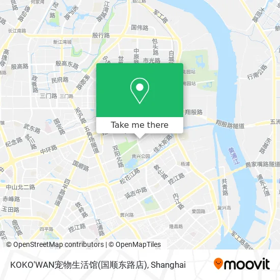 KOKO'WAN宠物生活馆(国顺东路店) map