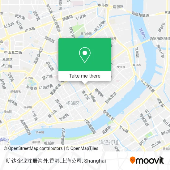 旷达企业注册海外,香港,上海公司 map