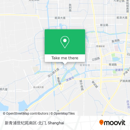 新青浦世纪苑南区-北门 map