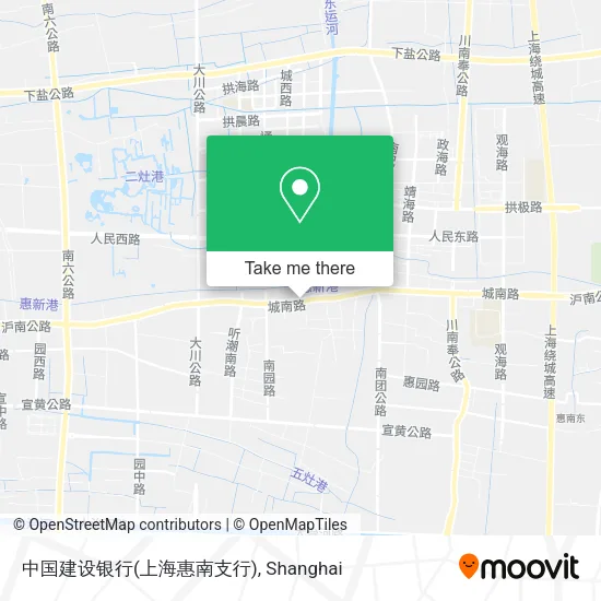 中国建设银行(上海惠南支行) map