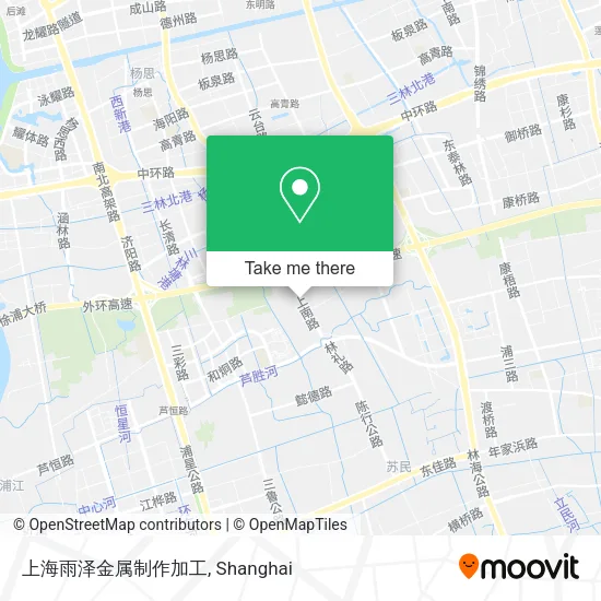 上海雨泽金属制作加工 map