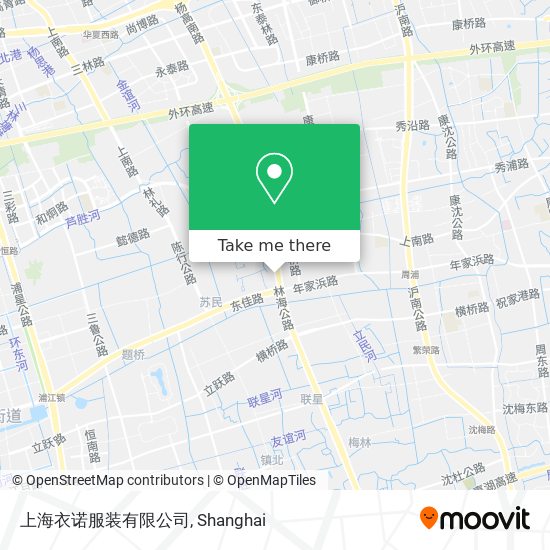 上海衣诺服装有限公司 map