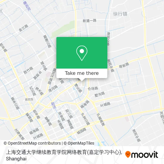 上海交通大学继续教育学院网络教育(嘉定学习中心) map