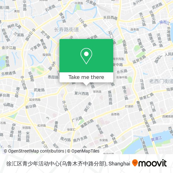 徐汇区青少年活动中心(乌鲁木齐中路分部) map