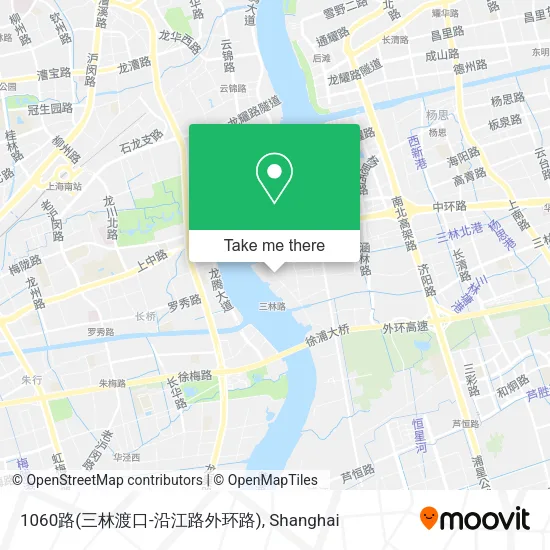 1060路(三林渡口-沿江路外环路) map