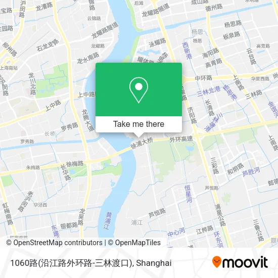1060路(沿江路外环路-三林渡口) map