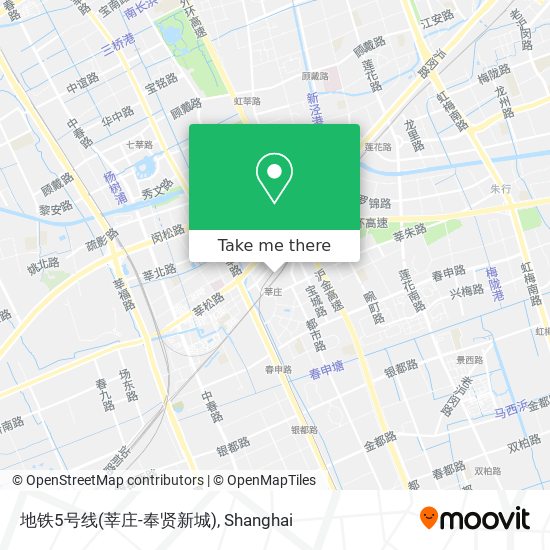 地铁5号线(莘庄-奉贤新城) map