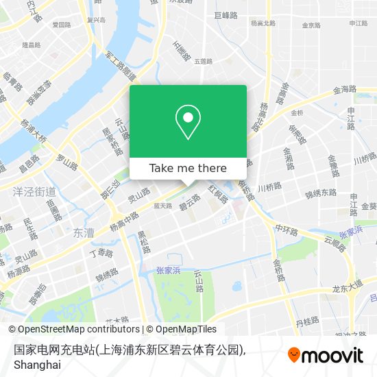 国家电网充电站(上海浦东新区碧云体育公园) map