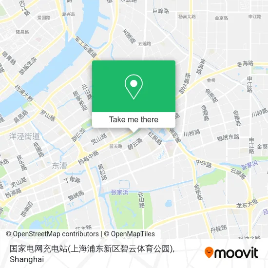 国家电网充电站(上海浦东新区碧云体育公园) map
