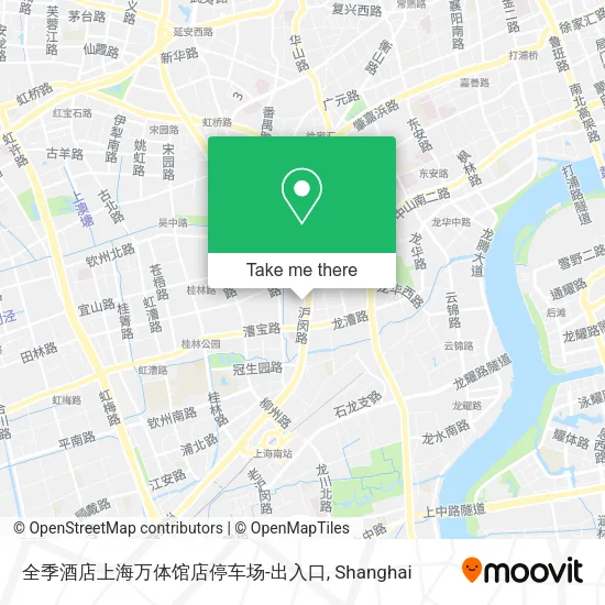 全季酒店上海万体馆店停车场-出入口 map