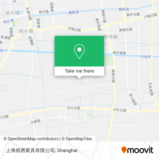 上海裕茜家具有限公司 map