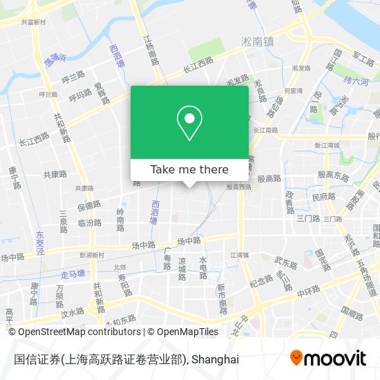 国信证券(上海高跃路证卷营业部) map