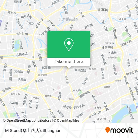M Stand(华山路店) map