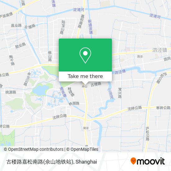 古楼路嘉松南路(佘山地铁站) map