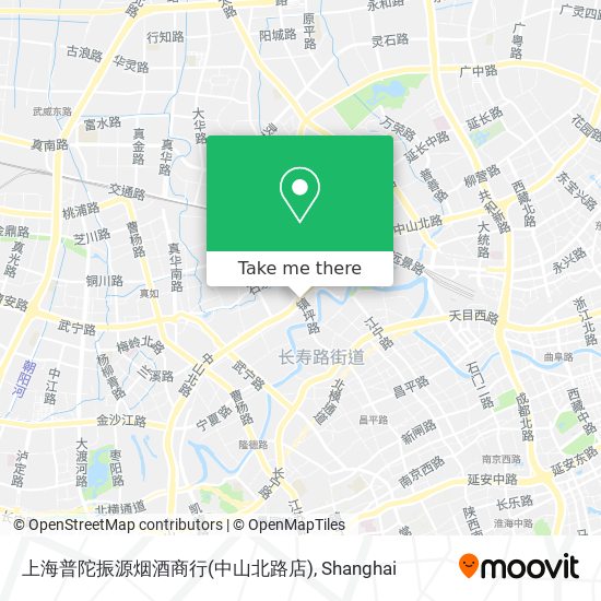 上海普陀振源烟酒商行(中山北路店) map