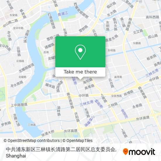 中共浦东新区三林镇长清路第二居民区总支委员会 map