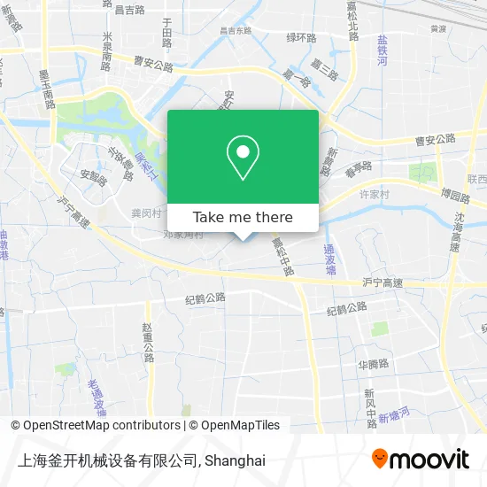 上海釜开机械设备有限公司 map