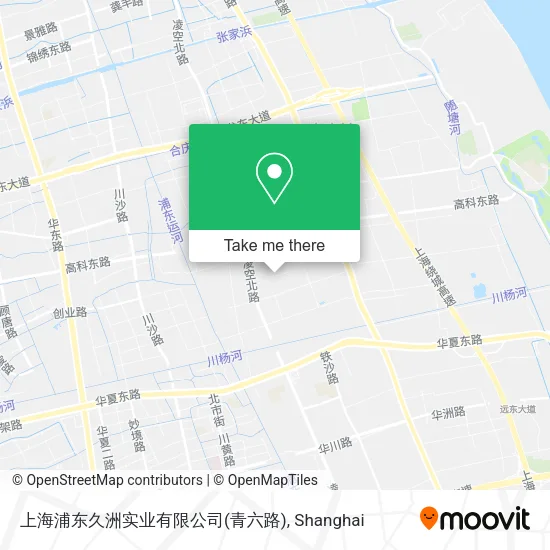 上海浦东久洲实业有限公司(青六路) map