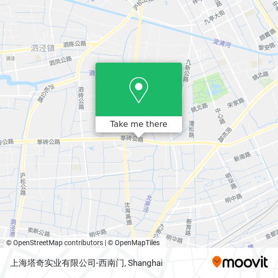 上海塔奇实业有限公司-西南门 map
