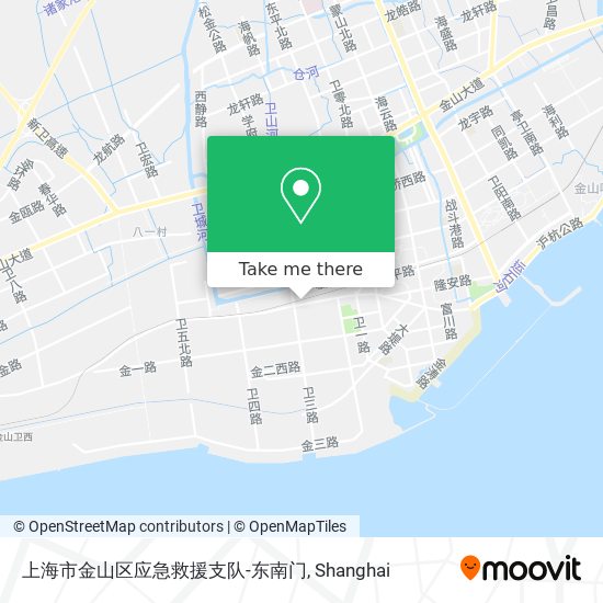上海市金山区应急救援支队-东南门 map