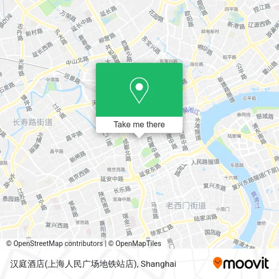 汉庭酒店(上海人民广场地铁站店) map