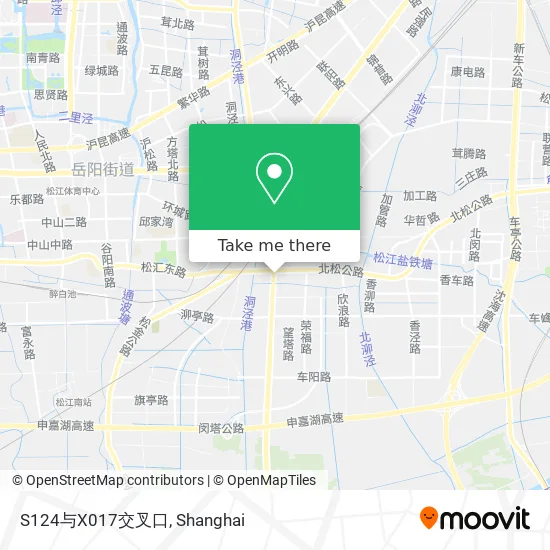 S124与X017交叉口 map