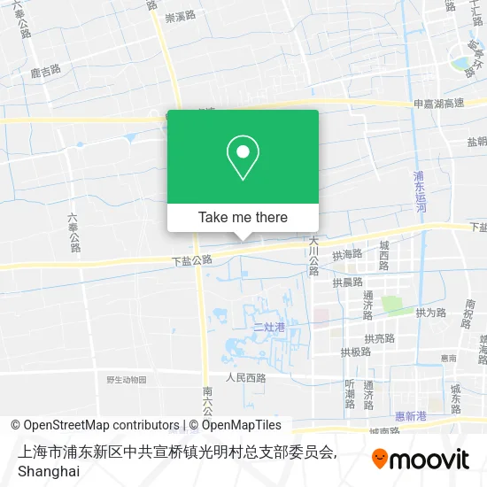 上海市浦东新区中共宣桥镇光明村总支部委员会 map