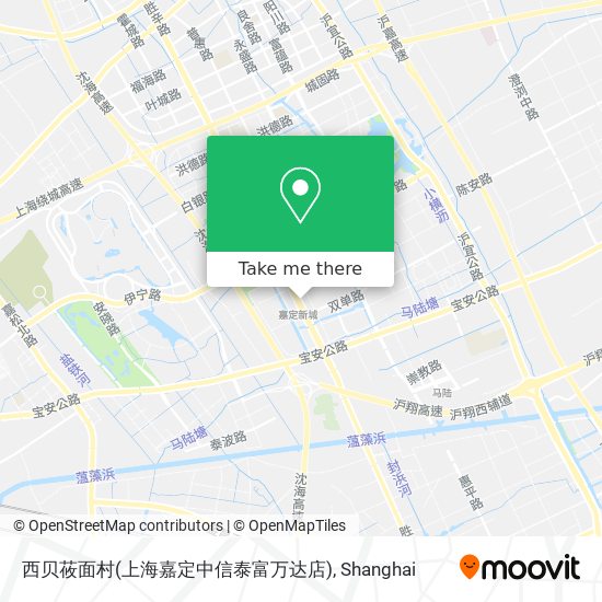 西贝莜面村(上海嘉定中信泰富万达店) map