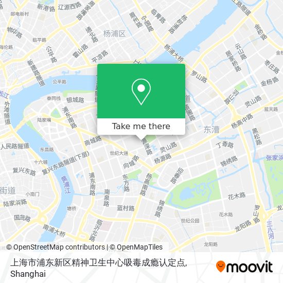 上海市浦东新区精神卫生中心吸毒成瘾认定点 map