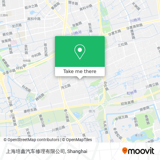 上海培鑫汽车修理有限公司 map