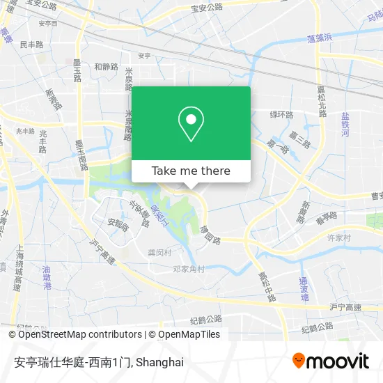 安亭瑞仕华庭-西南1门 map