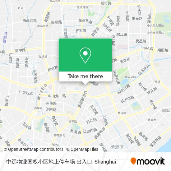 中远物业国权小区地上停车场-出入口 map