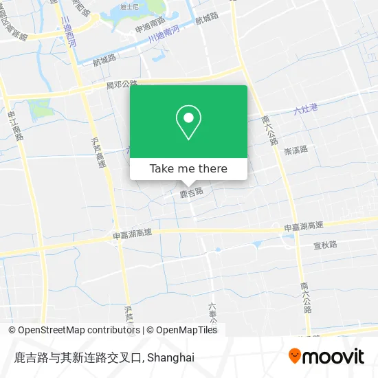 鹿吉路与其新连路交叉口 map