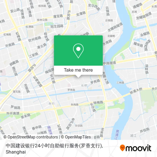 中国建设银行24小时自助银行服务(罗香支行) map
